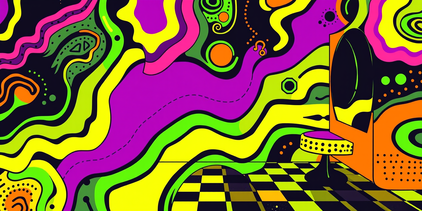 Memphis pattern background